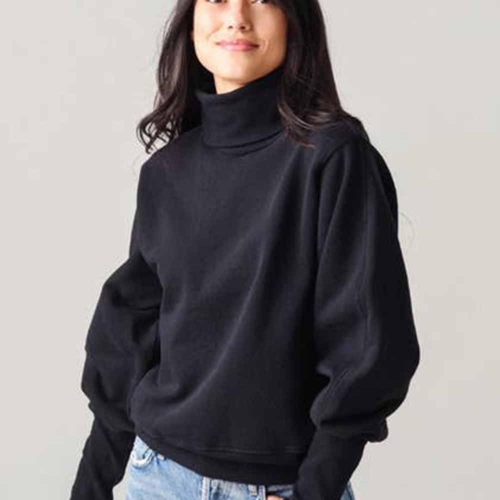 Agolde Classic Black Turtleneck Sweater